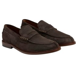 TGA - Loafer i gr-brun ruskind - 2500
