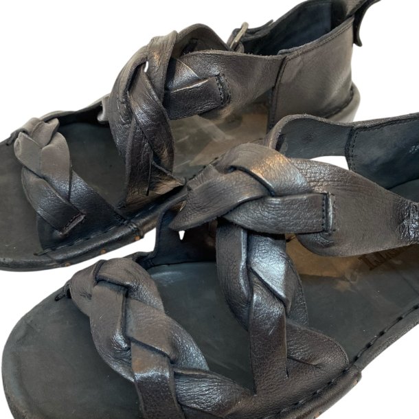 Bubetti - Sandal med fletremme i sort - 3446