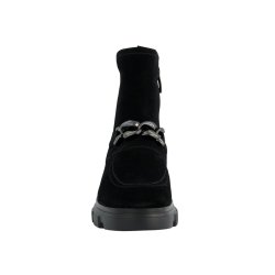 Paul Green - Stvlette i sort ruskind med slvkde og chunky sl - 8261