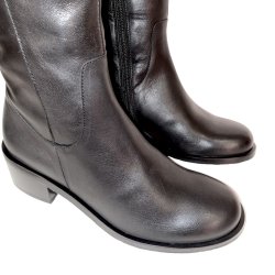 Wonders - Langskaftet stvle i sort med moderat hl og rgummisl - 2104