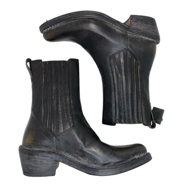 Moma - Cowboystvle i sort med elastik