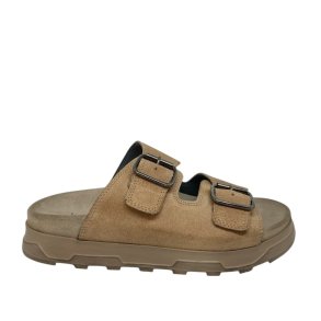 Lofina - Slippers i pudder farvet ruskind 