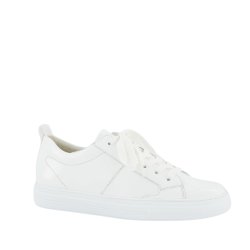 Paul Green - Sneakers i hvid lak med snre og lynls - 5416