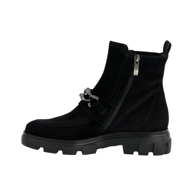 Paul Green - Stvlette i sort ruskind med slvkde og chunky sl - 8261