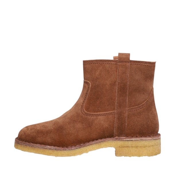 Billi Bi - Ankelstvle i cognac ruskind med uldfoer - T16958