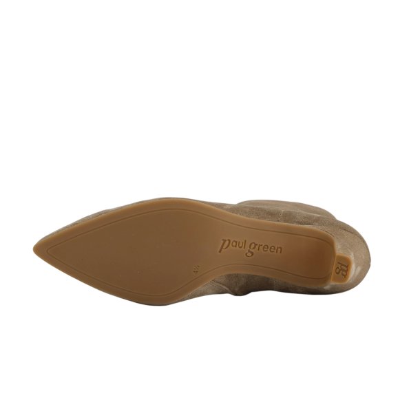 Paul Green - Stvlette i sandfarvet ruskind med lille hl - 8288