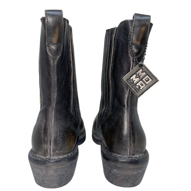 Moma - Cowboystvle i sort med elastik