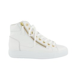 Paul Green - Ankelstvle i hvid med guld-detaljer - 4024