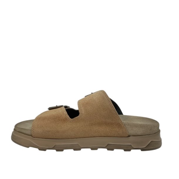 Lofina - Slippers i pudder farvet ruskind 