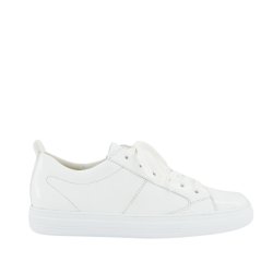 Paul Green - Sneakers i hvid lak med snre og lynls - 5416