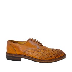  Bubetti herre - Snresko i cognac med grov flet - 8671