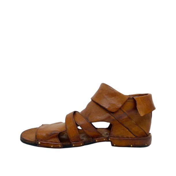 Bubetti - Gladiator sandal i cognac med spnde og ombuk - 3487