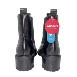 Wonders - Stvlette i sort med grov sl og elastik - 1421