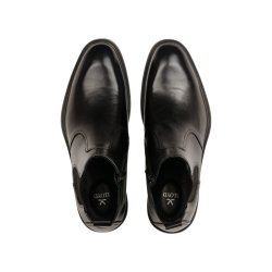 Lloyd herre - Chelsea stvle i sort med elastik og lynls - x-motion 315