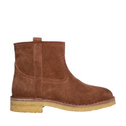 Billi Bi - Ankelstvle i cognac ruskind med uldfoer - T16958