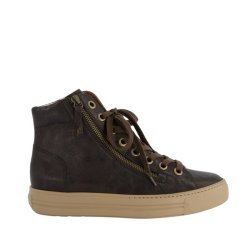 Paul Green - Ankelstvle med snre og lynls i brun - 4024