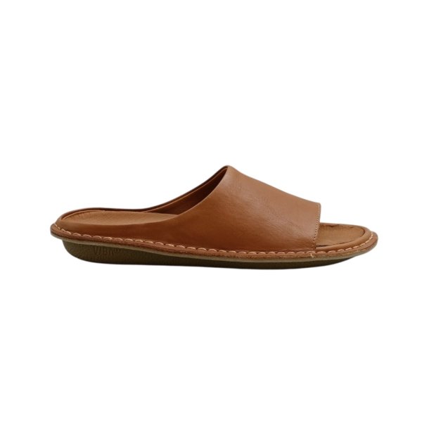 VIBAe - Slippers i cognac skind - Saint Tropez