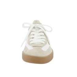 Paul Green - Sneakers med snre i hvid skind med platin - 5437