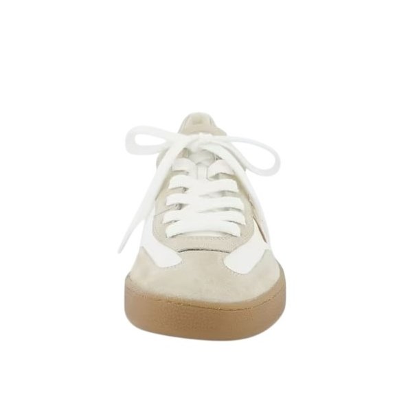 Paul Green - Sneakers med snre i hvid skind med platin - 5437