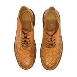  Bubetti herre - Snresko i cognac med grov flet - 8671