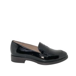 Wonders - Loafer i sort lak med lille hl - 7251