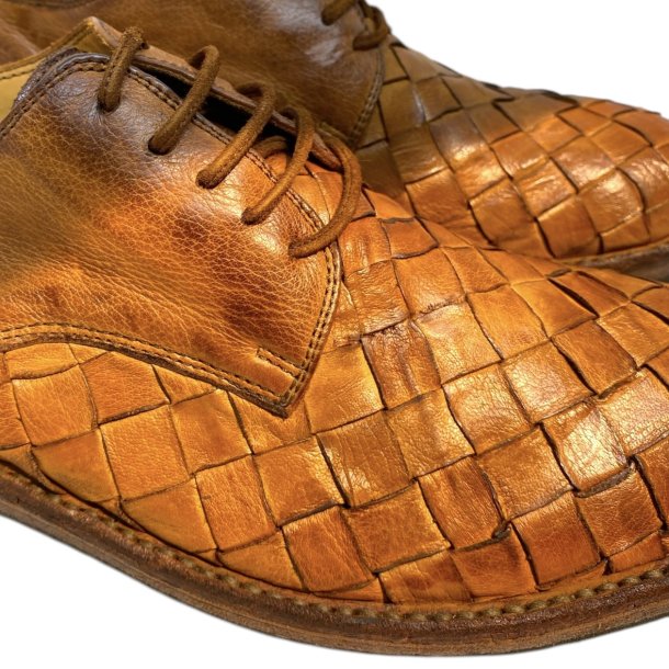  Bubetti herre - Snresko i cognac med grov flet - 8671