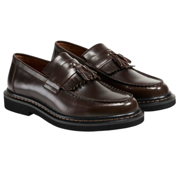 TGA - Loafer i brun med kvast - 2640