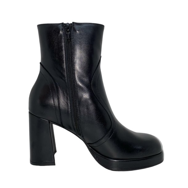 Wonders - Stvlette i sort med plateau og hl - H5940