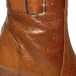 Chie Mihara - Stvlette i cognac med hl og plateau - Daberta