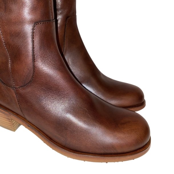 Wonders - Langskaftet stvle i varm brun med rgummisl - 2104