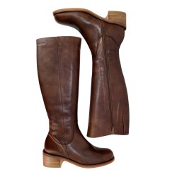 Wonders - Langskaftet stvle i varm brun med rgummisl - 2104