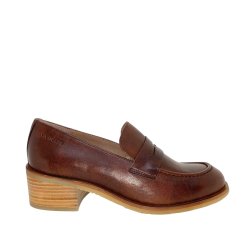 Wonders - Loafer i varm brun med lyse sler - 2101