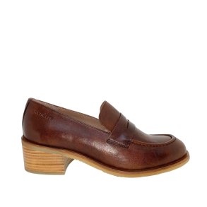 Wonders - Loafer i varm brun med lyse sler - 2101
