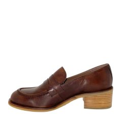 Wonders - Loafer i varm brun med lyse sler - 2101