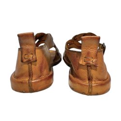 Bubetti - Sandal med flet-remme i cognac - 3446