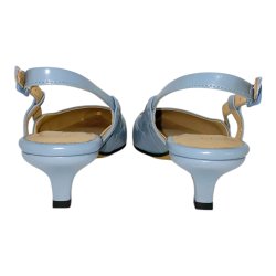 Pomme D`or - Enkel pumps i lysebl med slingback - 4989