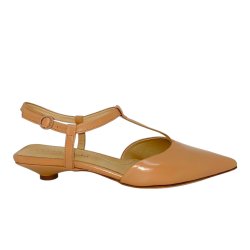 Pomme D`or - Pumps i varm sand med T rem - 2254