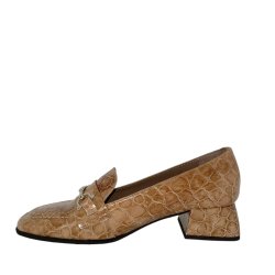 Wonders - Loafer i sand kroko med bidsel og lille hl - 1903