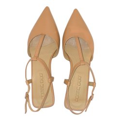 Pomme D`or - Pumps i varm sand med T rem - 2254