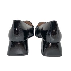 Wonders - Loafer i sort lak med bidsel og lille hl - 1903