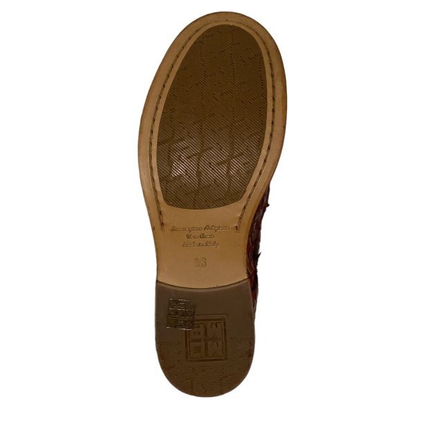 Moma - Stvlette i cognac flet med snre og lynls 