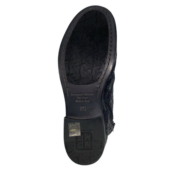 Moma - Stvlette i sort flet med snre og lynls