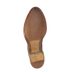 Moma - St�vlette i cognac flet med h�l