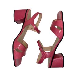 Wonders - Sandal i pink lak med moderat hl - 5605