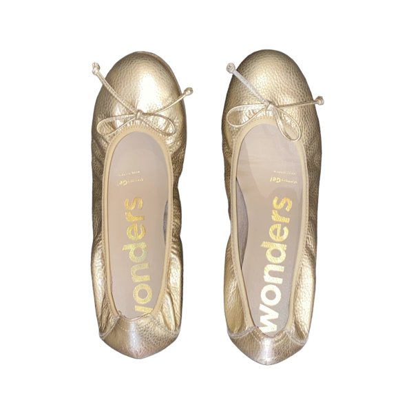 Wonders - ballerina i guld - 61112