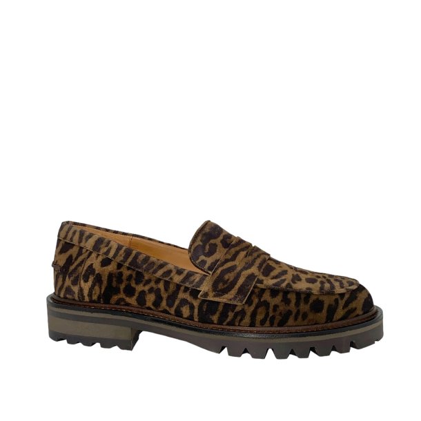 Billi Bi - Loafer i leopard med grove sler - A7415