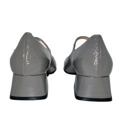 Bukela - Sko i gr lak med rem og lille hl - Twiggy