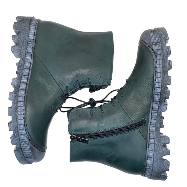 Lofina - Stvlette med snre og lynls i grn med grov sl - I6-965