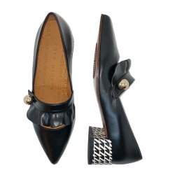 Chie mihara - Sko i sort med flse og lille hl - Jakarta