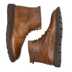 Bubetti - Ankelstvle med snre i flammet brun - 10124